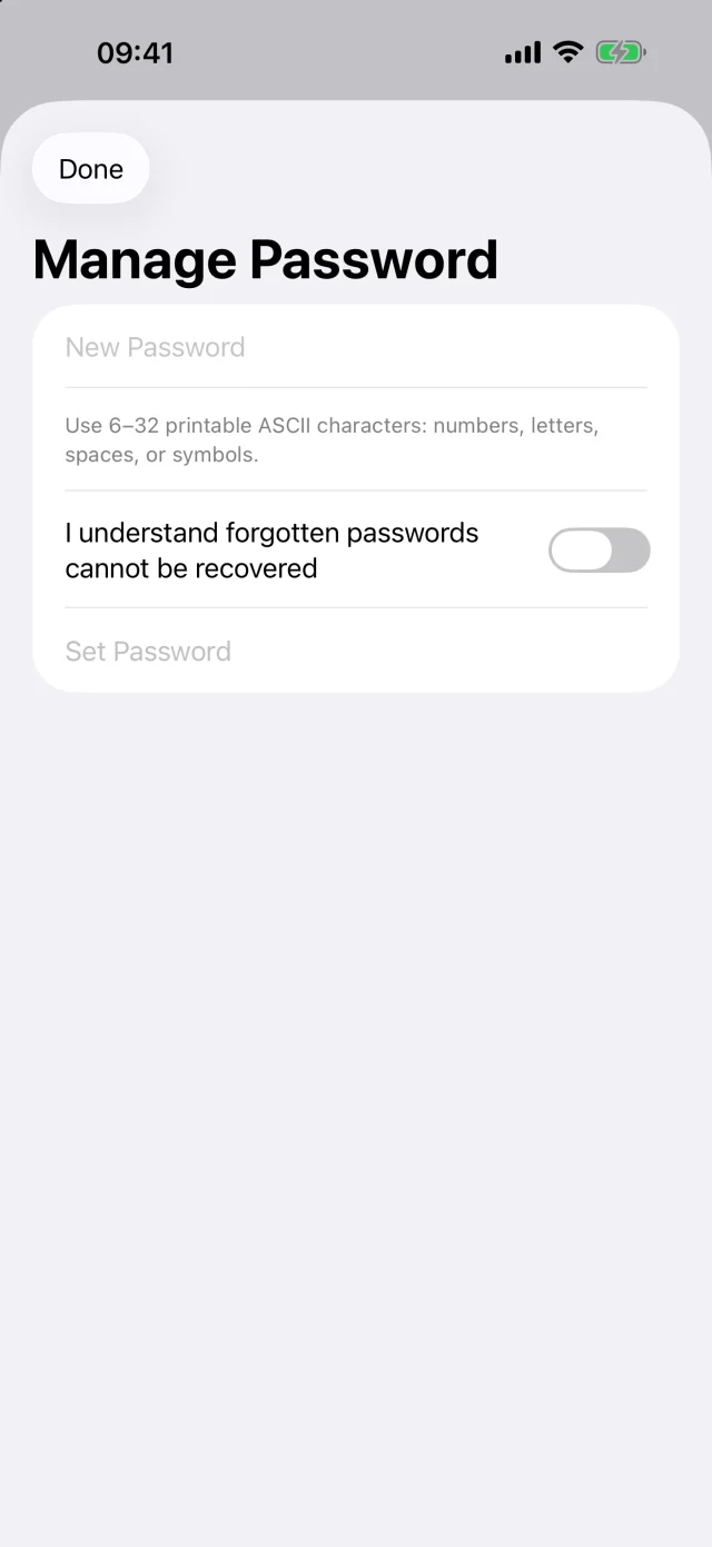Keep private things private: WorkRoll password